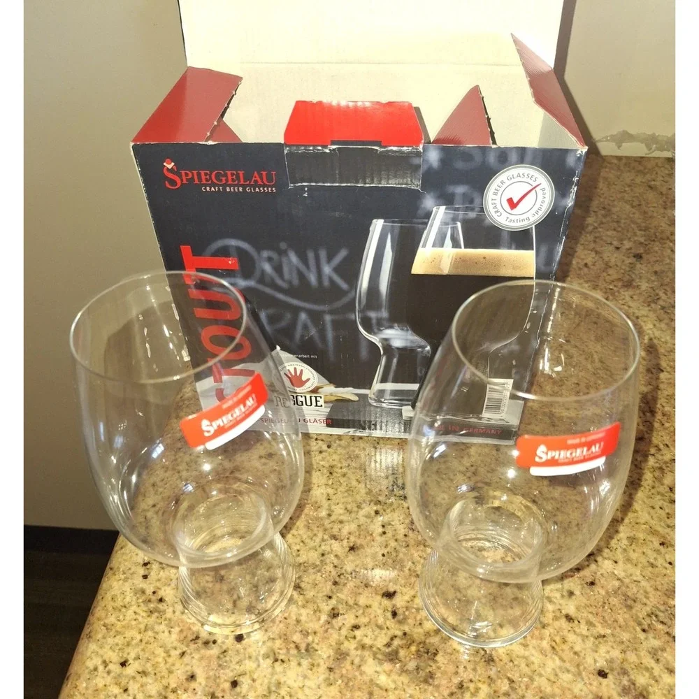 Spiegelau Craft Beer Glasses - Pair of Stout Glasses, German Made